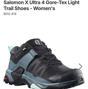 Salomon X Ultra 4 Gore-Tex Women's Trail Shoes - Black and Teal